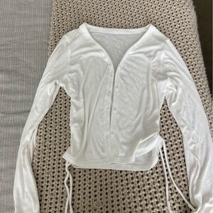 Lululemon White Cardigan size small